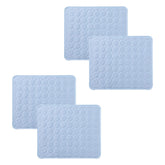 Kuber Industries Rectangular Dog & Cat Bed|Premium Cool Ice Silk Polyester With Bottom Mesh|MultiUtility Self-Cooling Pad For Dog & Cat|Light-weight & Durable Dog Bed|ZQCJ001LB-M|Light Blue(Pack Of 4)